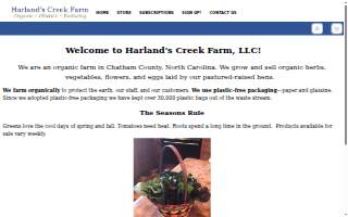 Harlands’s Creek Farm, LLC website