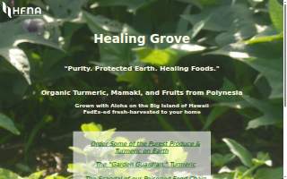 Healing Grove website