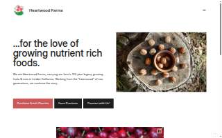 Heartwood Farms, LLC website
