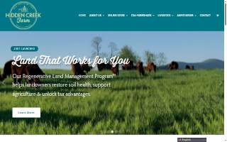 Hidden Creek Farm LLC website