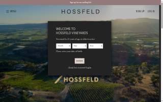 Hossfeld Vineyards website