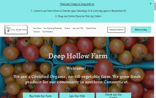 Andrew & Christine Harrington - Deep Hollow Farm website
