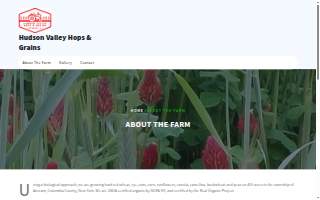 Hudson Valley Hops & Grains, LLC website