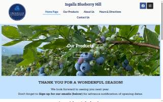 Ingalls Blueberry Hill LLC website