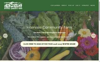 Intervale Community Farm Cooperative, Inc DBA N/A website