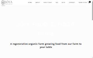 Joia Food & Fiber Farm LLC website