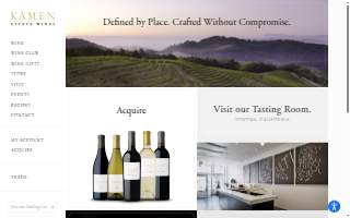 Kamen Wines, LLC website