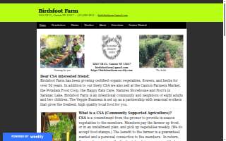 Kerstin Tengeler and Steven Molnar DBA Birdsfoot Farm Vegetable Partners website