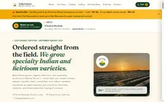 Arrowhead Seed Company website
