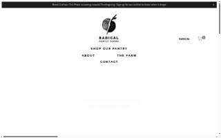 Leslie Wiser Group, LLC dba Radical Family Farms website