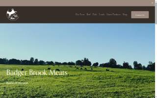 Lewis Creek Jerseys Inc DBA Badger Brook Meats website