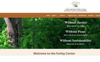 Linda and Gene Farley Center for Peace, Justice and Sustainability, Inc. website