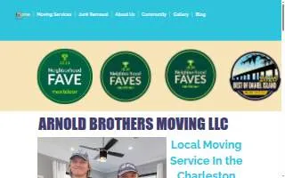 Arnold Brothers Moving LLC of Charleston website