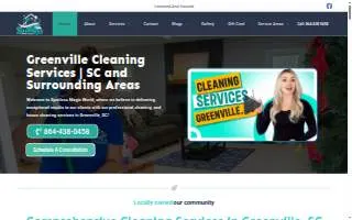 Spotless Magic World LLC - Janitorial Cleaning Services in Greenville Sc website