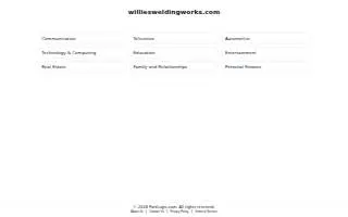 Willie's Welding Works website