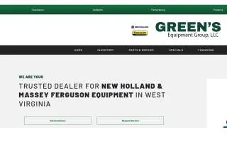 Green's Equipment Group, LLC website