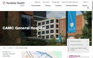 CAMC General Hospital website