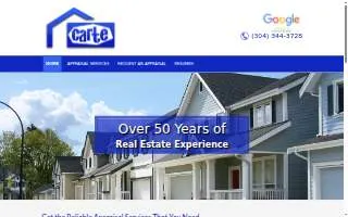 Carte Appraisal Service website