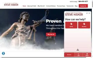 Hisker Law Firm, PC website