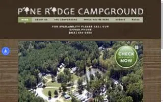 Pine Ridge Campground website