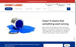 Hobby Lobby of Simpsonville website