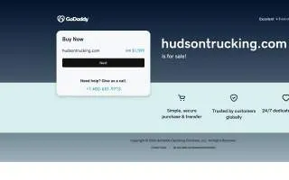 Hudson Trucking Llc website