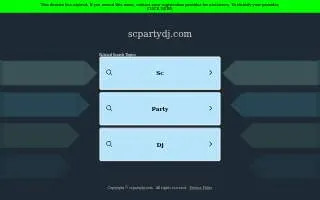 SC Party DJ website
