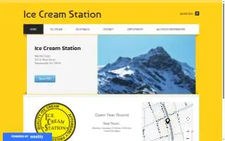 Ice Cream Station of Simpsonville website