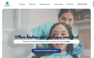 Agape Dental website