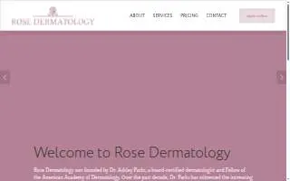 Rose Dermatology of Mauldin website