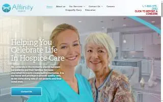 Affinity Hospice website