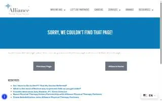 Accelerated Physical Therapy of Greer website