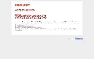 Hobby Lobby of Taylors website