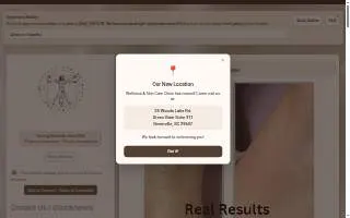 Wellness and Skin Care website