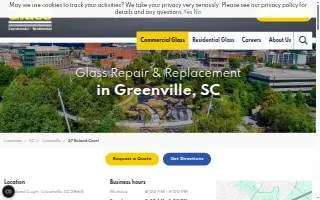 Binswanger Glass of Greenville website