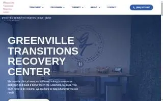 Greenville Transitions Recovery Center, LLC website