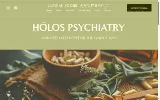 Holos Psychiatry website