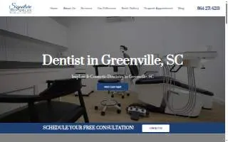 Signature Smiles of Greenville website