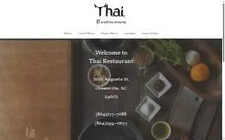 Thai Restaurant website