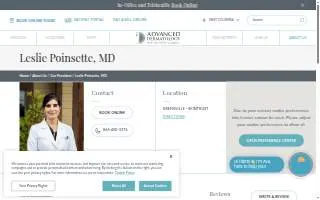 Leslie Poinsette, MD website