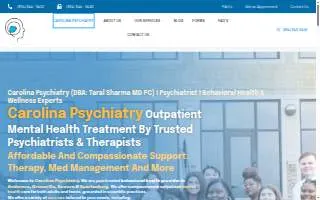 Carolina Psychiatry of Greenville website