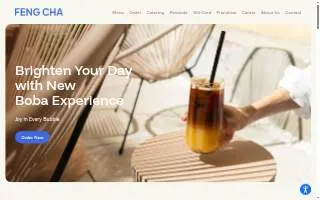 FENG CHA Greenville website