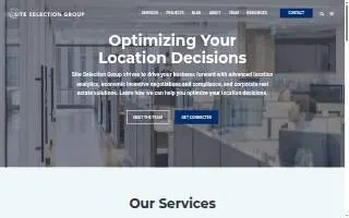 Site Selection Group, LLC website