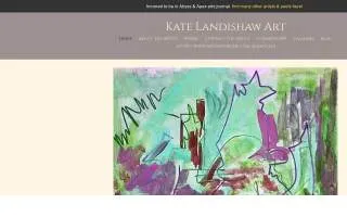Kate Landishaw Fine Art website