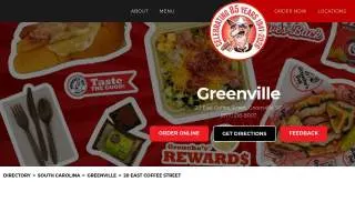 Groucho's Deli of Greenville website