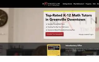 Mathnasium of Greenville website