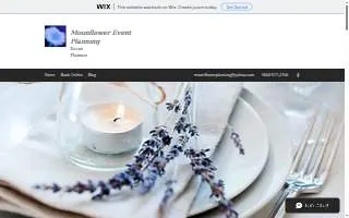Moonflower Event Planning website