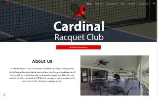 Cardinal Racquet Club website