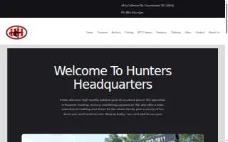 Hunter's Headquarters website