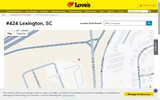 Love's Travel Stop of Lexington website